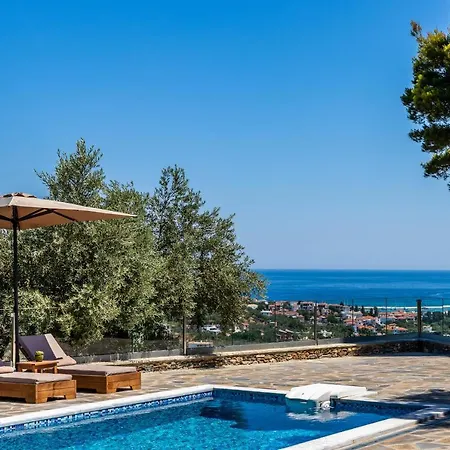 Ifigeneia με πισίνα και υπέροχη θέα